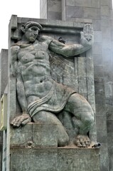 Fountain in urban park Parque Garc&iacute;a Sanabria in the heart of Santa Cruz de Tenerife in Tenerife