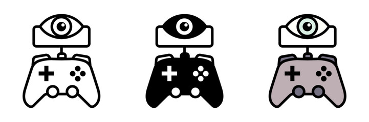 Obraz premium Spectator Mode Icon, A view-only mode allowing players to watch matches, often used for observing friends or learning strategies.
