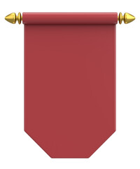 3D illustration of Pennant Flag.