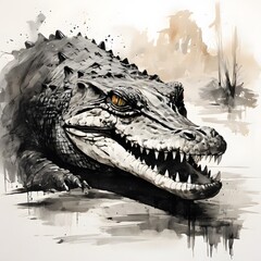 Obraz premium elegant wildlife animal with beautiful background