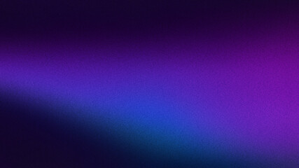 Obraz premium Dark purple gradient background layered with blue and purple curved forms, gently blurred at the edges and enhanced with a grainy texture. Perfect for wallpaper, web design