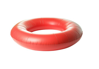 inflatable swimming ring on white background
