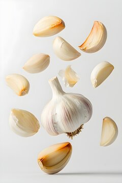 Floating Roasted Garlic Cloves