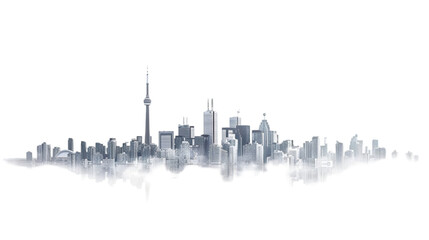 Naklejka premium toronto skyline png
