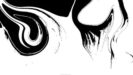 black and white liquify abstract background. monochrome background