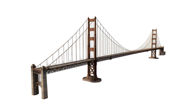 golden gate bridge silhouette png