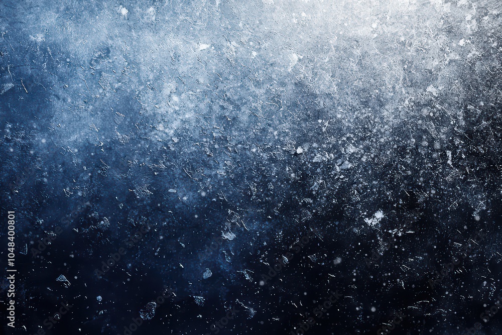Poster abstract icy texture background with frost and snowflakes, creating a cool and frosty atmosphere.