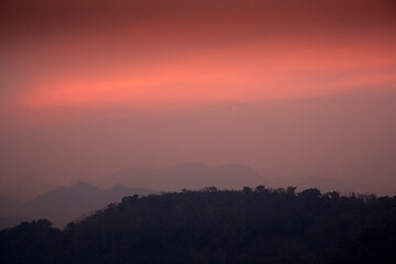 View from a hill near Luang Prabang, Laos