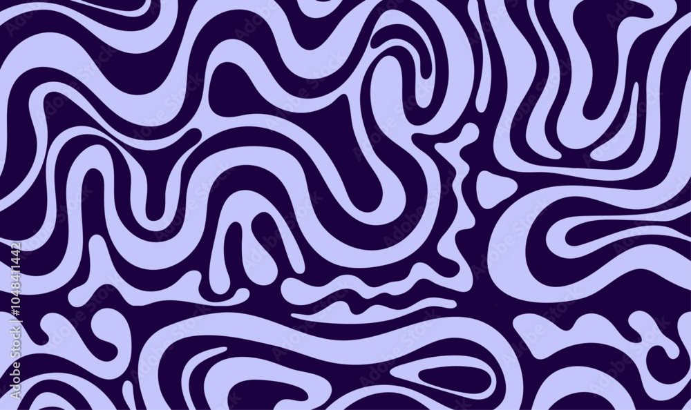 Aufkleber psychedelic groovy background. retro y2k pattern seamless colorful waves in trendy 60s, 70s style