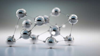 Science background with molecule or atom, Abstract structure for Science or medical background