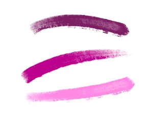 Bright pink lines on a white background