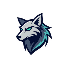 Wolf mascot logo