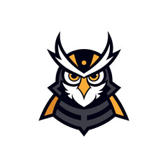 owl in a hat mascot logo 