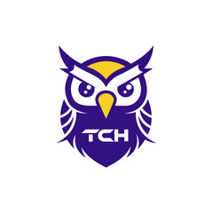owl mascot tch logo 