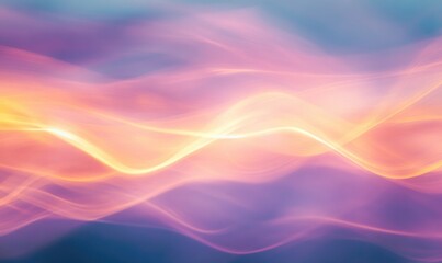 Obraz premium A colorful, abstract background with a wave of orange and pink
