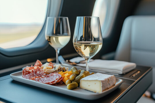 private jet lunch
