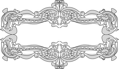 Vector sketch, illustration, silhouette, design, glass frame, mirror, baground, vintage classic ornament decoration