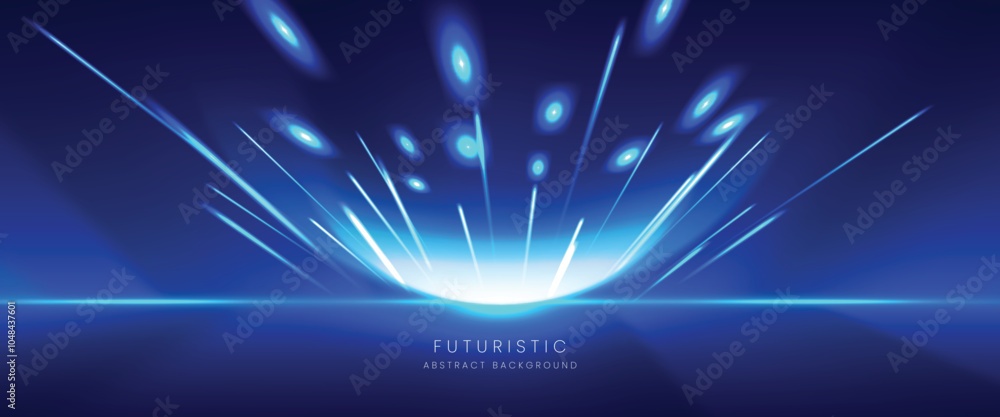 Poster futuristic technology abstract background. abstract futuristic curve digital line design.modern futu