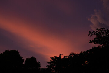 Fototapeta premium sunset in the sky