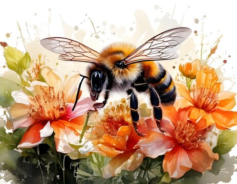 Bee on flawer 