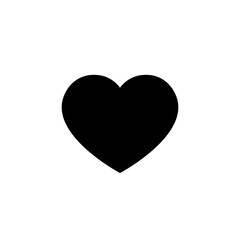 Heart, love icon in generic style. Like, romantic sign symbol