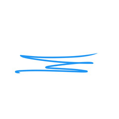 blue pen line scribble