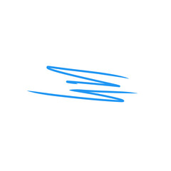 blue pen line scribble