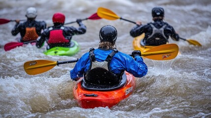 Extreme Kayaking Adventure on Rushing River