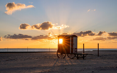 Borkum, East Frisia, North Sea in Lower Saxony, Germany