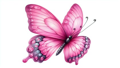 Fototapeta premium Vibrant and Detailed Butterfly Illustration 