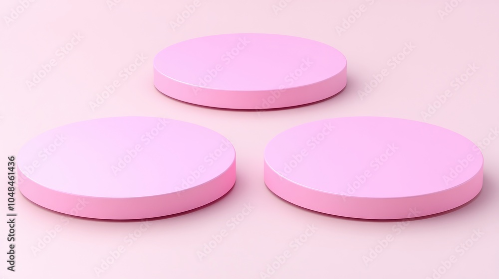 Aufkleber pink circular objects