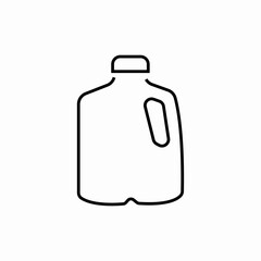 plastic bottle icon sign vector