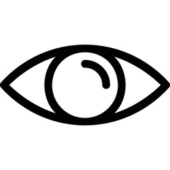 Fototapeta premium Simple vector icon eye