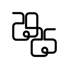 Fototapeta premium happy new year 2025 seamless infinity concept vector illustration eps