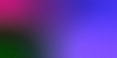 Blue purple grainy gradient vertical glowing abstract light wave on black noise texture background .Neon purple blue and mint green colorful gradient background Best design for your ad, poster, bann.	
