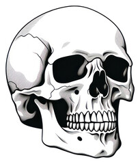Obraz premium PNG Skeleton drawing sketch white background.