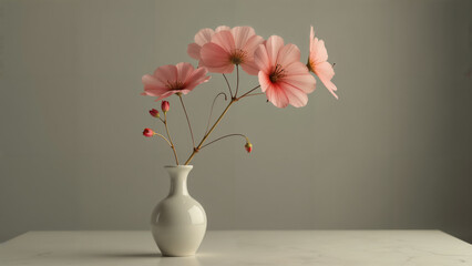 An Artistic Home Decor Highlight: A Stylish Vase Holding an Umbrella in a Creative Arrangement