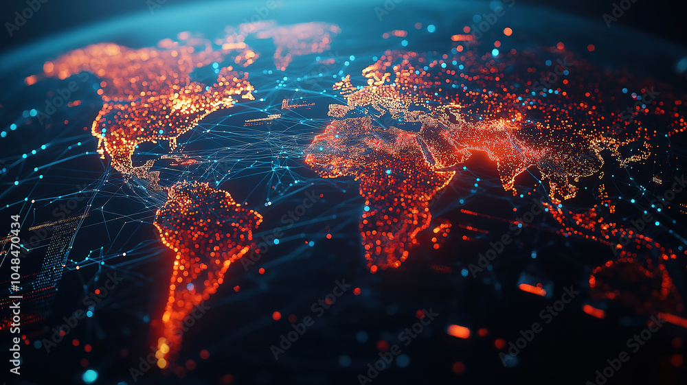 Poster understanding global business dynamics through connections and information transfer