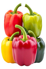 red yellow and green peppers