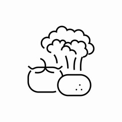 vegetable product icon sign vector
