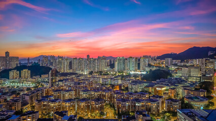 Fototapeta premium a city scape of Middle Kowloon at Kowloon tong Oct 23 2024