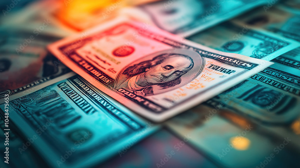 Poster elegant representation of currency exchange dynamics in the context of global trade