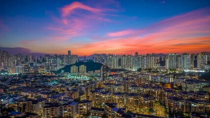 Fototapeta premium a city scape of Middle Kowloon at Kowloon tong Oct 23 2024