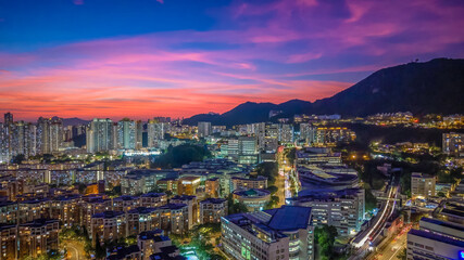 Fototapeta premium Oct 23 2024 a night vie of Tat Chee Avenue