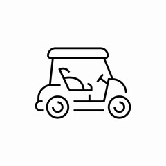 golf cart icon sign vector