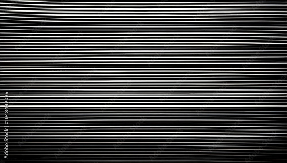 Poster abstract black and white horizontal lines background. minimalist linear pattern texture for technolo