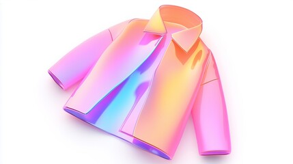 3d_render_holographic_oversized_raincoat,generated ai