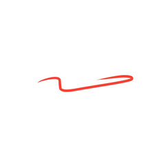 abstract red pen scribble