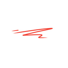 abstract red pen scribble