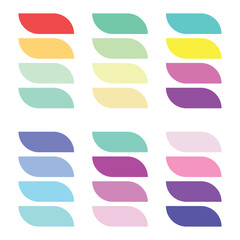 Fototapeta premium Abstract color palette Color swatches